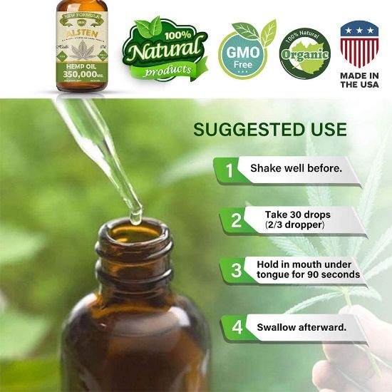 350,000MG Hemp Oil - Hemp Oil Drops